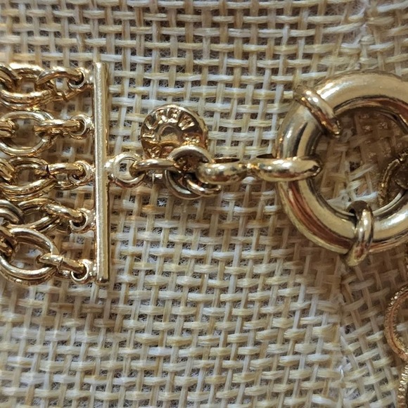 J. Crew multi strand gold crackle bauble dangle teardrop necklace - Picture 5 of 6